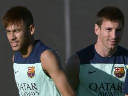 Ney y Messi estarán juntos con Barcelona la próxima temporada. AP /