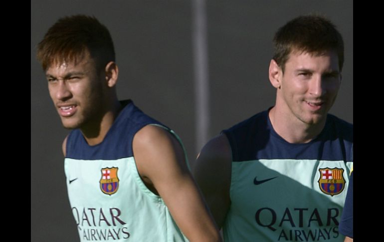 Ney y Messi estarán juntos con Barcelona la próxima temporada. AP /