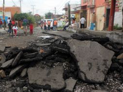 La tormenta de hace diez días causó daños estructurales en las vialidades del municipio. ARCHIVO /