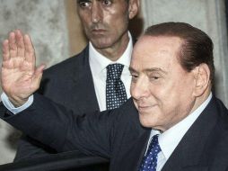 Silvio Berlusconi al salir de una reunión con los parlamentarios de su partido en la Cámara de Diputados. EFE /