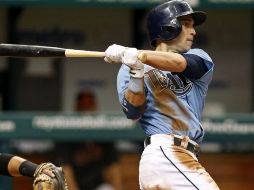 Sam Fuld durante el partido contra los Gigantes. AP /