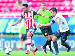 Chivas volvió al triunfo en casa luego de cuatro duelos sin sumar de a tres puntos como local. Marco Fabián comenzó en la banca. MEXSPORT /