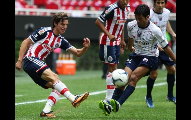 Carlos Fierro aseguró que la victoria ante Atlante quedó atrás y ahora solo piensan en Necaxa. EFE /