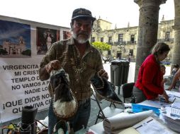 Habitantes de Temacapulín continúan con plantón para recolectar firmas y así evitar la inundación del poblado.  /