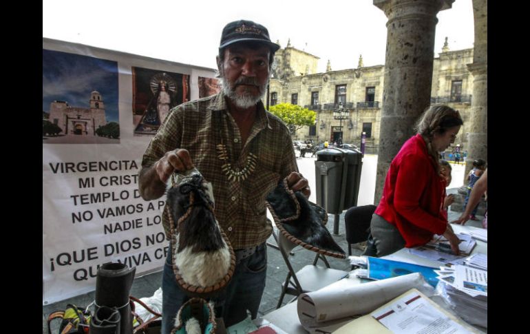 Habitantes de Temacapulín continúan con plantón para recolectar firmas y así evitar la inundación del poblado.  /