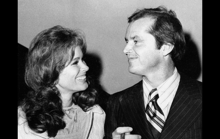 Karen Black y Jack Nicholson en la gala de ''Five easy pieces'' que le dio una nominación al Oscar (1970).  /