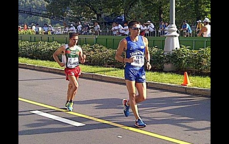 Flores termina séptimo en los Panamericanos de Guadalajara 2011 y en Rusia no pudo repetir esa buena actuación. ESPECIAL /