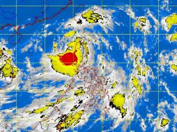 La tormenta presenta vientos sostenidos de 175 kilómetros por hora y ráfagas de hasta 210. TOMADA DE @dost_pagasa  /