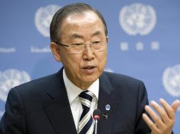 Ban Ki-Moon solicitó este lunes una investigación completa sobre la muerte en Egipto de 37 detenidos. EFE /