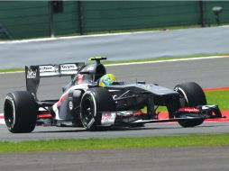 En blanco. Esteban Gutiérrez busca en Bélgica sumar sus primeros puntos de la temporada. ESPECIAL /