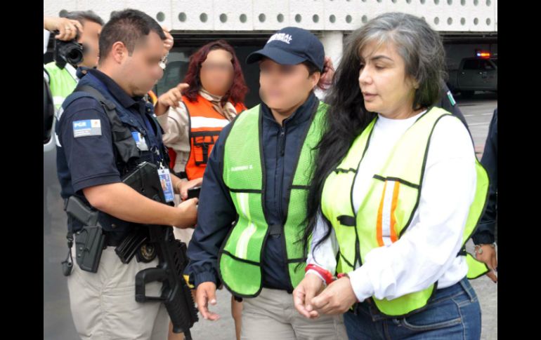 Sandra Ávila fue repatriada hoy a través de la iniciativa Vuelo Repatriación Interior junto a otros 129 detenidos. NTX /