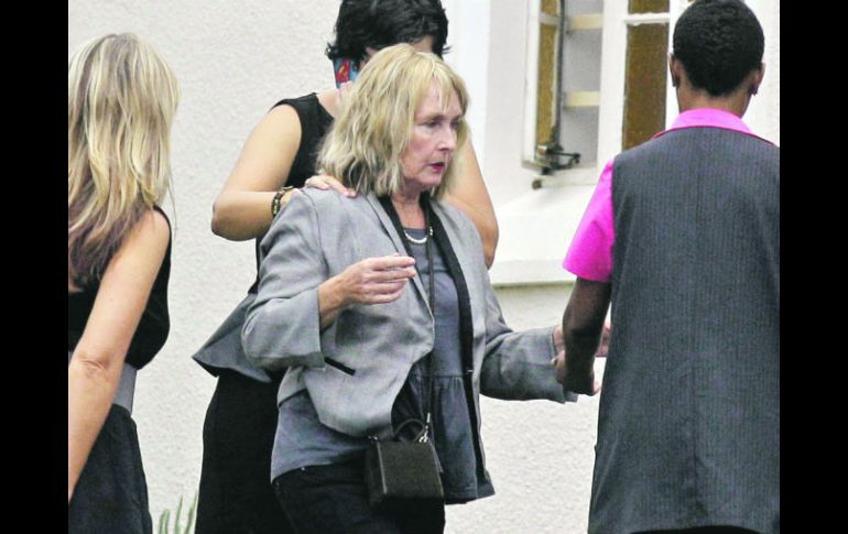 June Steenkamp, madre de Reeva. Los padres de la modelo alegan que su muerte los privó de un ingreso económico. AP /