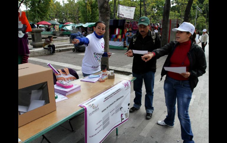 Tan sólo en la Ciudad de México fueron instaladas mil 936 mesas receptoras. NTX /