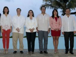 Los representantes de la Alianza del Pacífico conformada por Chile, Colombia, Perú y México. EFE /