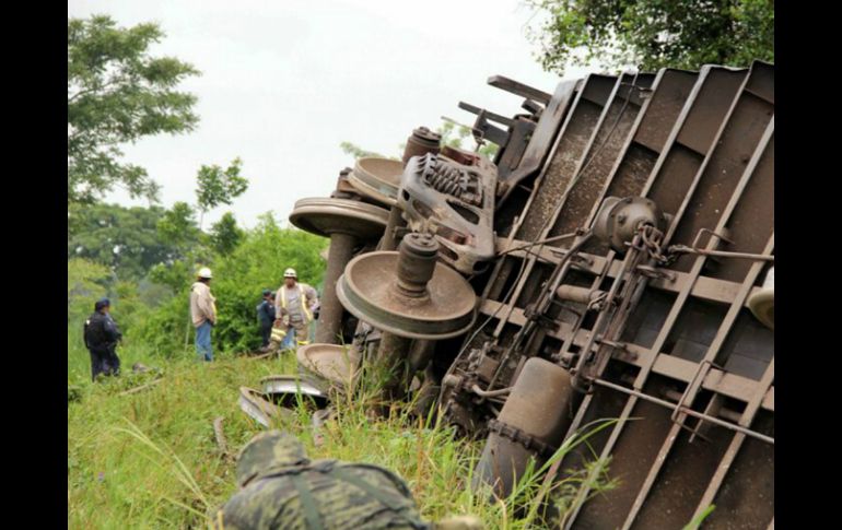 El tren siniestrado era usado por inmigrantes que buscan cruzar la frontera de México con EU. ARCHIVO /