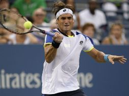 David Ferrer durante el partido en el US Open 2013 contra Nick Kyrgios al cual derrotó por 7-5, 6-3, 6-2. EFE /