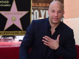 Al develar su estrella Vin Diesel afirma que los sueños sí se cumplen. AFP /