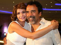 Los actores Itatí Cantoral y Damián Alcázar, presentaron el inicio de las grabaciones de la película ''Hágase tu Voluntad''. NTX /