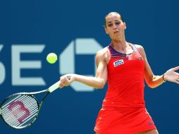 Flavia Penneta, 83ª jugadora del ránking mundial, avanzó a la tercera ronda al sorprender a su compatriota mejor clasificada. AFP /