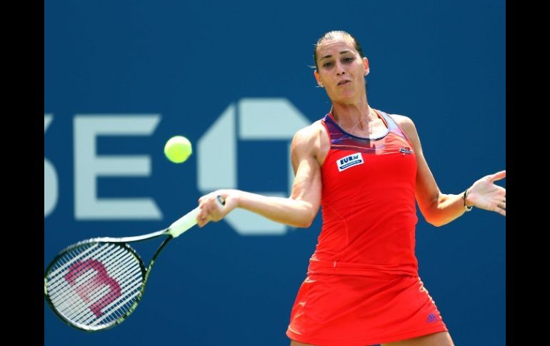 Flavia Penneta, 83ª jugadora del ránking mundial, avanzó a la tercera ronda al sorprender a su compatriota mejor clasificada. AFP /