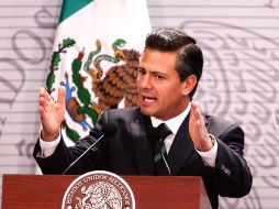 Enrique Peña Nieto emitirá un mensaje a la Nación, con motivo del Primer Informe de Gobierno. ARCHIVO /