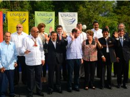 Los Jefes de Estado adheridos a Unasur cerraron con una reunión de este grupo efectuada en Surinam. AP /