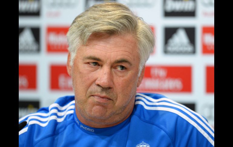 El técnico italiano Carlo Ancelotti, durante una conferencia de prensa. AFP /