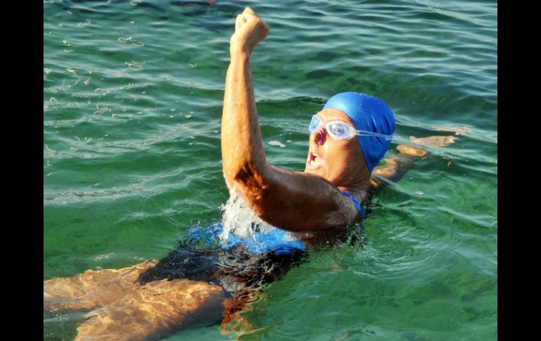 Diana Nyad afirmó que éste sería su último intento. EFE /