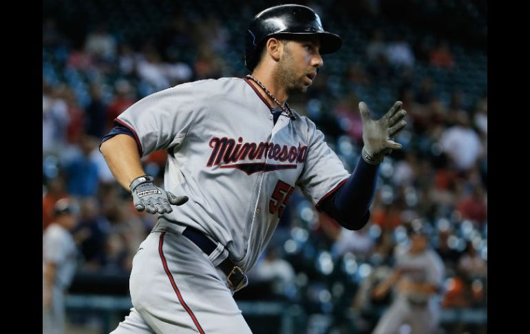 Chris Colabello durante el partido contra los Astros en el que logró conectar dos jonrones. AFP /