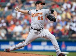 Bud Norris logra junto a su equipo derrotar a los Indios de Cleveland. AFP /