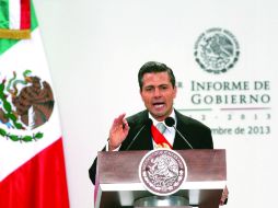 Ayer, el Presidente dio el mensaje de su Primer Informe de Gobierno. EL INFORMADOR /