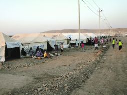 Refugiados sirios en el campamento de Quru Gusik, en la región kurda del norte de Iraq. AFP /