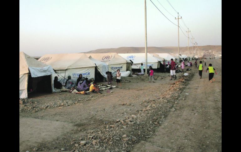 Refugiados sirios en el campamento de Quru Gusik, en la región kurda del norte de Iraq. AFP /