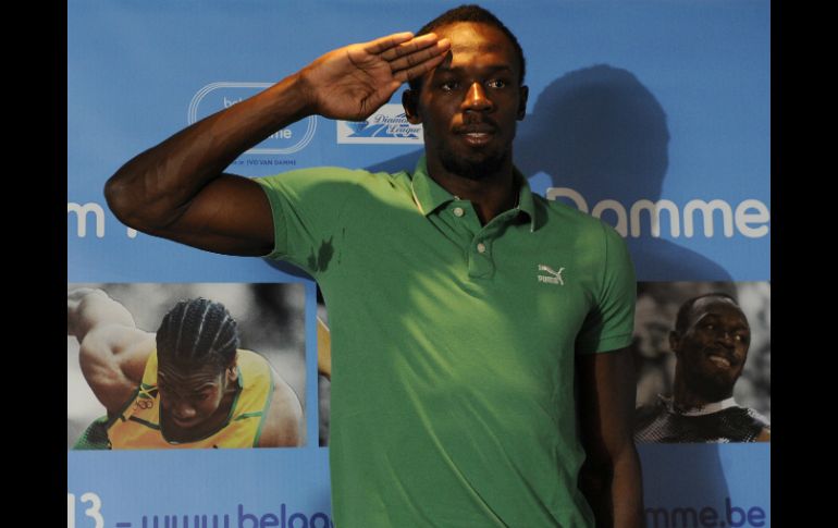 Usain quiere entrar con ''los grandes'' del deporte mundial. AFP /