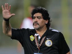 Diego Armando Maradona no ha tenido una muy buena carrera como entrenador. ARCHIVO /