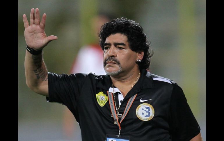 Diego Armando Maradona no ha tenido una muy buena carrera como entrenador. ARCHIVO /