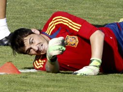 Iker sigue en la selección española a pesar de ser banca en el equipo merengue. EFE /