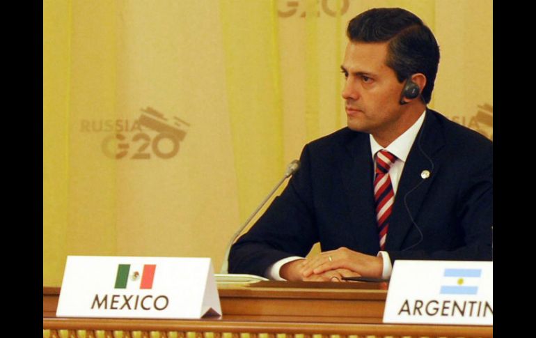 El Presidente Peña Nieto participa en la cumbre de líderes del G-20 en Rusia. NTX /