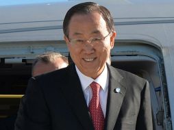 Ban Ki-moon señala que un objetivo de la ONU es tener un mundo libre de armas nucleares. ARCHIVO /