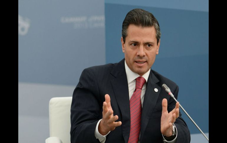 Enrique Peña Nieto Se pronunció a favor de una agenda consensada en el tema. EFE /