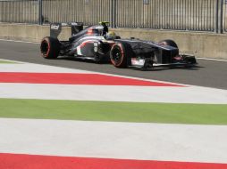 Esteban Gutiérrez, eliminado en la primera sesión de la calificación (Q1) para el Gran Premio de Italia. AFP /