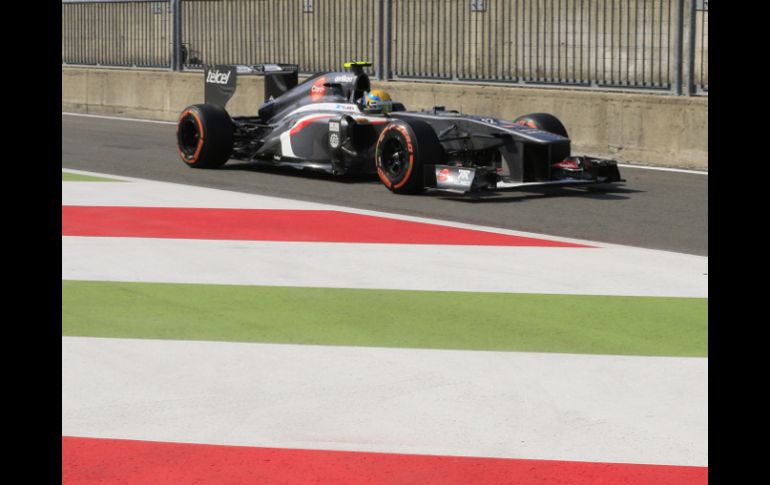 Esteban Gutiérrez, eliminado en la primera sesión de la calificación (Q1) para el Gran Premio de Italia. AFP /