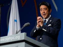 Shinzo Abe, el primer ministro japonés, participa en la presentación de Tokio ante el COI en Buenos Aires. AFP /