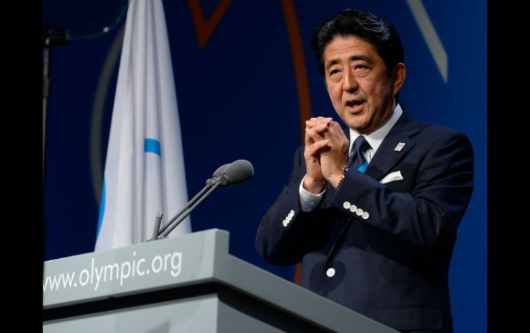 Shinzo Abe, el primer ministro japonés, participa en la presentación de Tokio ante el COI en Buenos Aires. AFP /