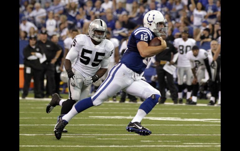 Una carrera de 19 yardas de Luck fue la diferencia a favor de los Potros. AP /