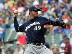 Con labor de siete episodios, el serpentino Yovani Gallardo logró su victoria 11 de la presente temporada de MLB. AFP /