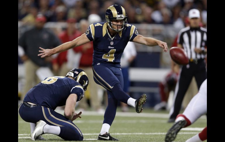 Greg Zuerlein hizo bueno un intento desde la yarda 48 para ganar el juego. AP /