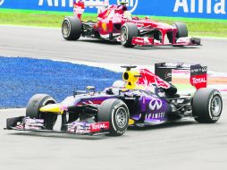 Sebastian Vettel dominó durante todo el fin de semana en Monza y culminó en el sitio de honor. EFE /