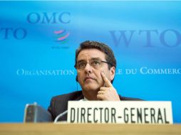 El nuevo director general de la Organización Mundial del Comercio (OMC), Roberto Azevedo, asiste a una rueda de prensa. EFE /