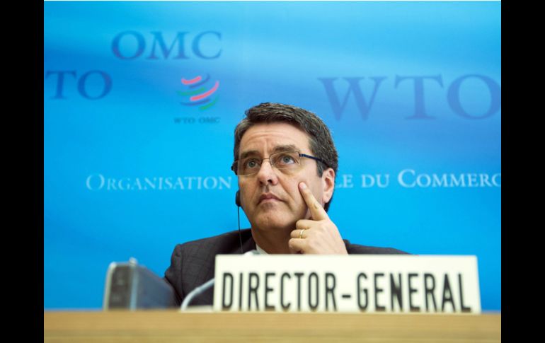 El nuevo director general de la Organización Mundial del Comercio (OMC), Roberto Azevedo, asiste a una rueda de prensa. EFE /